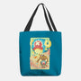 Great Wave Chopper-None-Basic Tote-Bag-hypertwenty