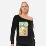 Great Wave Chopper-Womens-Off Shoulder-Sweatshirt-hypertwenty