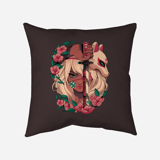 Sakura Blade-None-Removable Cover-Throw Pillow-Bruno Mota