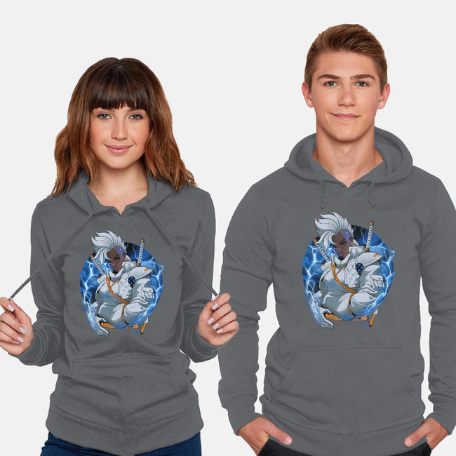 Thunderstorm Samurai-Unisex-Pullover-Sweatshirt-Bruno Mota