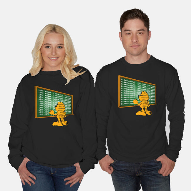 I Love Lasagna-Unisex-Crew Neck-Sweatshirt-joerawks