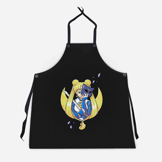 Ninja Moon Princess-Unisex-Kitchen-Apron-ellr