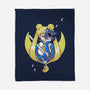 Ninja Moon Princess-None-Fleece-Blanket-ellr