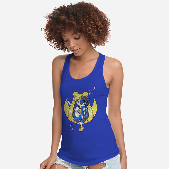 Ninja Moon Princess-Womens-Racerback-Tank-ellr