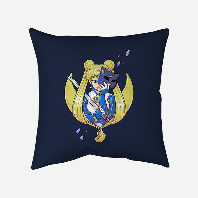 Ninja Moon Princess-None-Non-Removable Cover w Insert-Throw Pillow-ellr