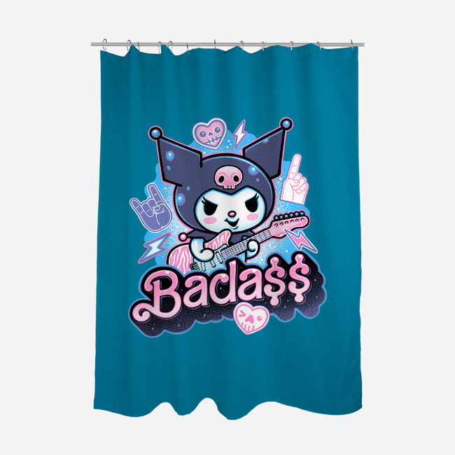 The Baddest Ever-None-Polyester-Shower Curtain-glitchygorilla