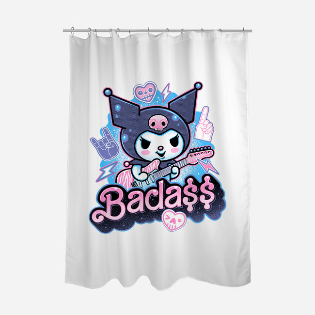 The Baddest Ever-None-Polyester-Shower Curtain-glitchygorilla