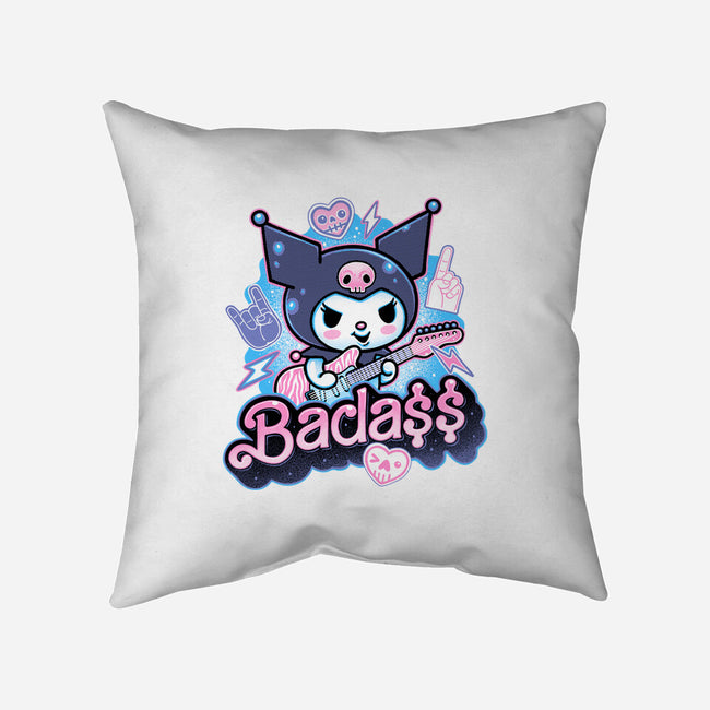 The Baddest Ever-None-Removable Cover-Throw Pillow-glitchygorilla