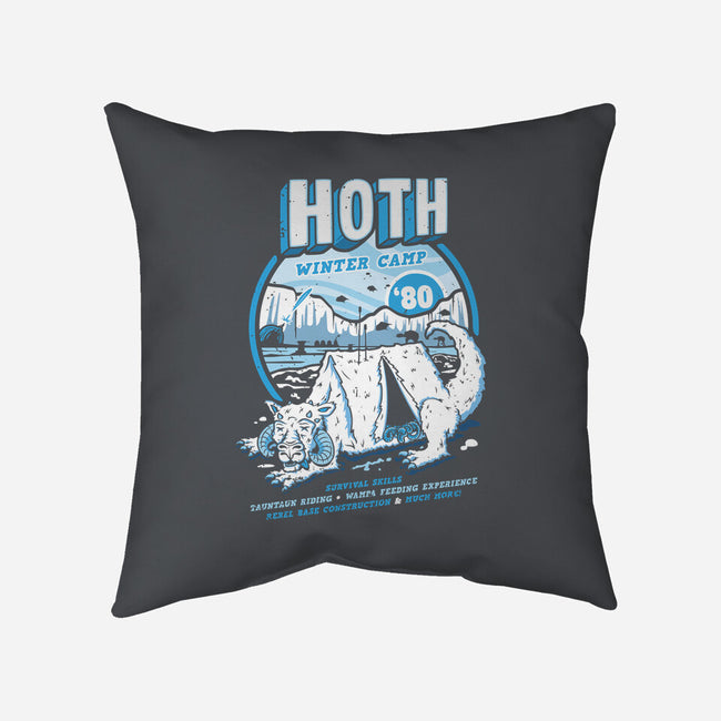 Hoth Winter Camp-None-Removable Cover-Throw Pillow-Olipop