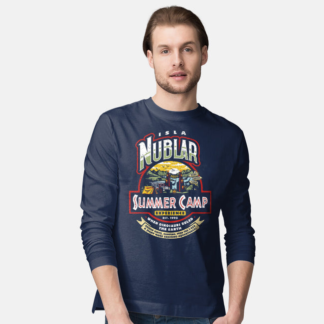 Jurassic Camp-Mens-Long Sleeved-Tee-Olipop