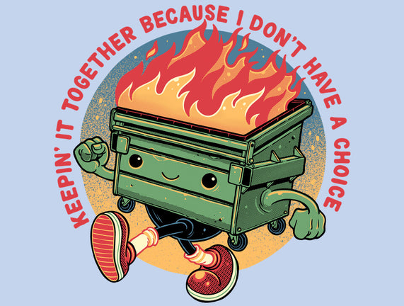 Flaming Dumpster