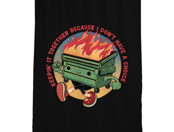 Flaming Dumpster