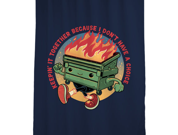 Flaming Dumpster