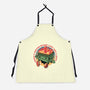 Flaming Dumpster-Unisex-Kitchen-Apron-glitchygorilla