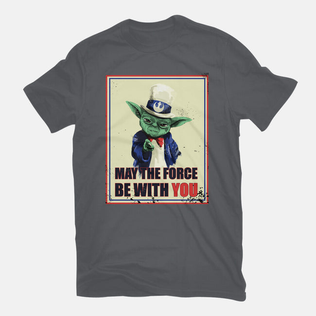 May The Force Be With You-Mens-Basic-Tee-fanfabio