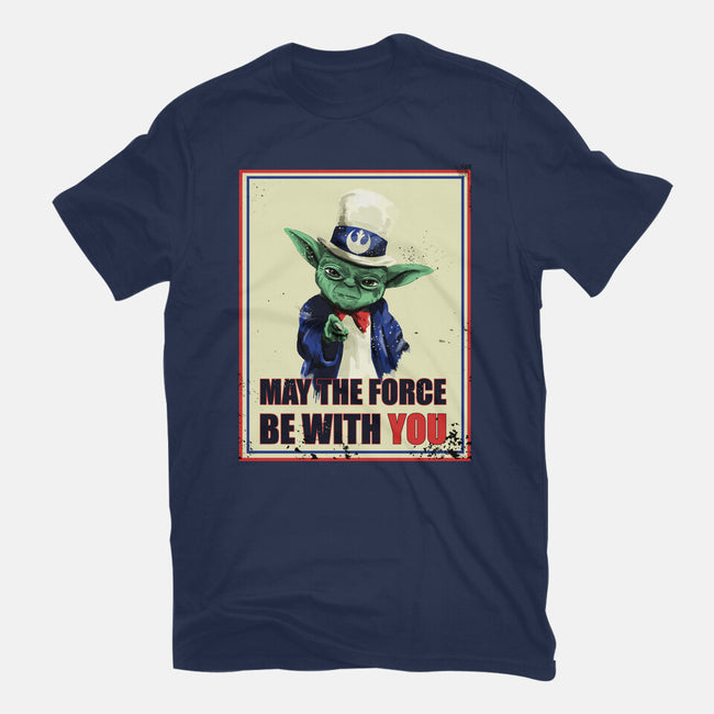 May The Force Be With You-Mens-Basic-Tee-fanfabio