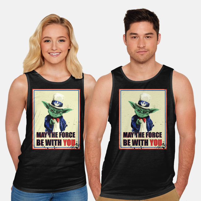 May The Force Be With You-Unisex-Basic-Tank-fanfabio