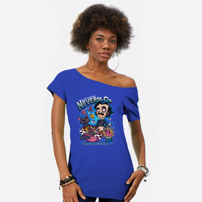 Poe's Neverm-o's-Womens-Off Shoulder-Tee-Adrianne D