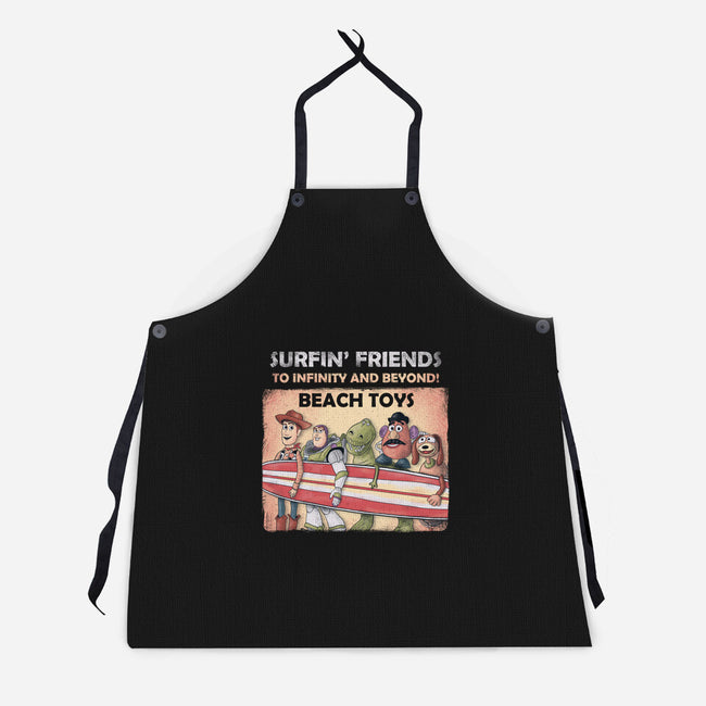 The Beach Toys-Unisex-Kitchen-Apron-NMdesign