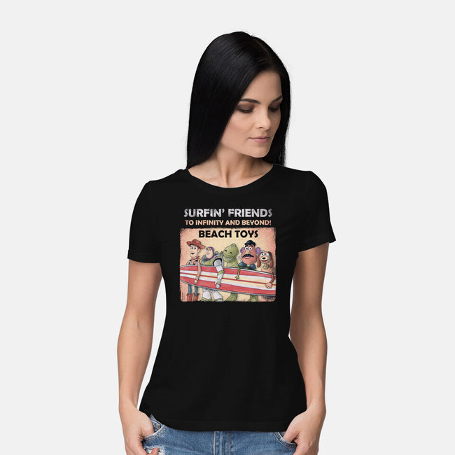 The Beach Toys-Womens-Basic-Tee-NMdesign