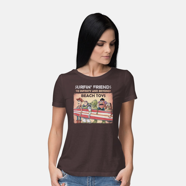 The Beach Toys-Womens-Basic-Tee-NMdesign