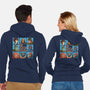 The Snake Bunch-Unisex-Zip-Up-Sweatshirt-Skullpy