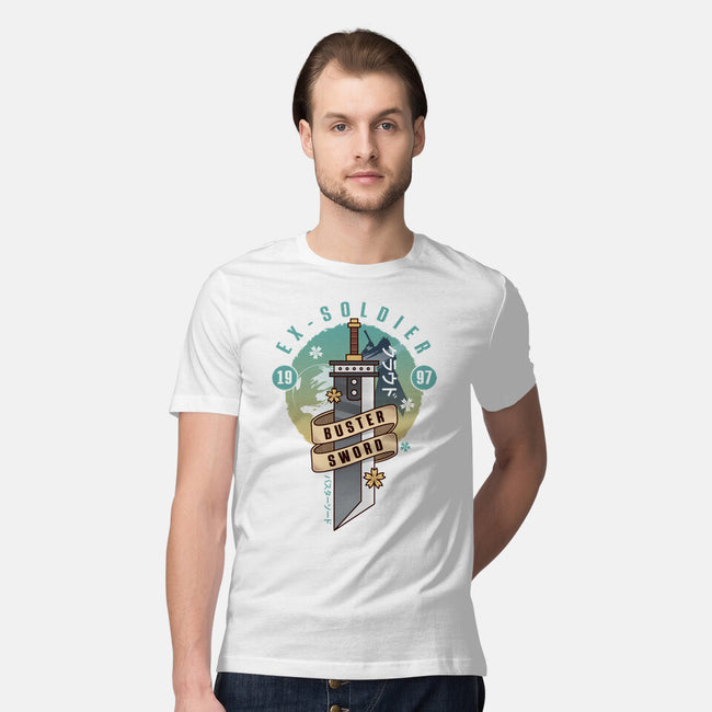 Cloud Buster Sword Emblem-Mens-Premium-Tee-LAGELANTEE