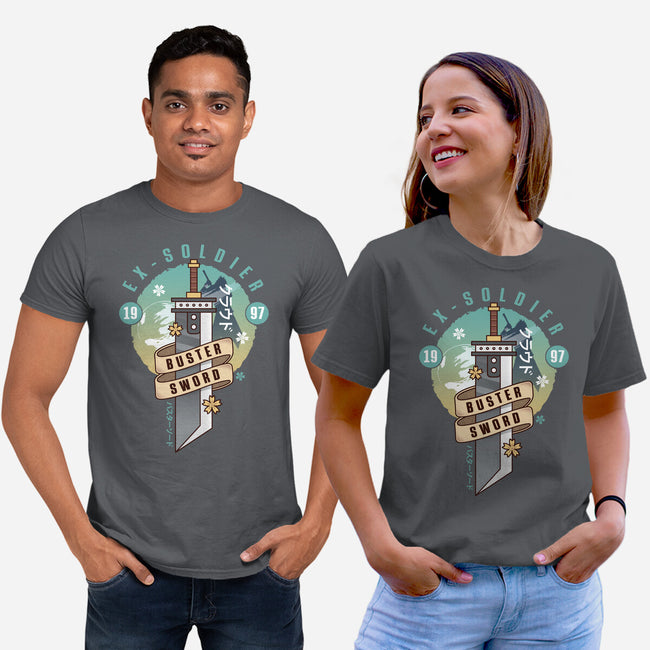 Cloud Buster Sword Emblem-Unisex-Basic-Tee-LAGELANTEE