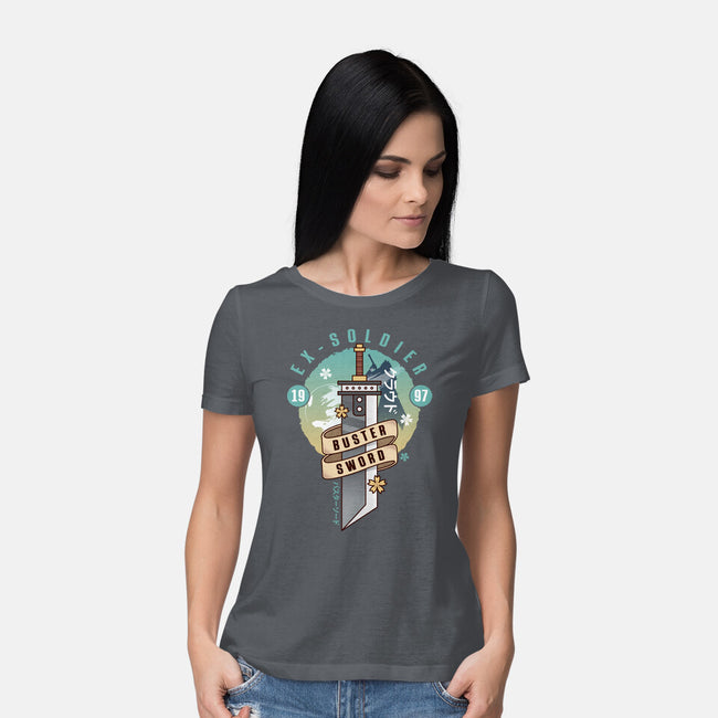 Cloud Buster Sword Emblem-Womens-Basic-Tee-LAGELANTEE