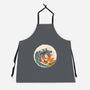 Surfing Beagle-Unisex-Kitchen-Apron-erion_designs