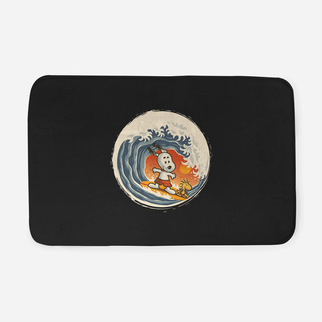 Surfing Beagle-None-Memory Foam-Bath Mat-erion_designs