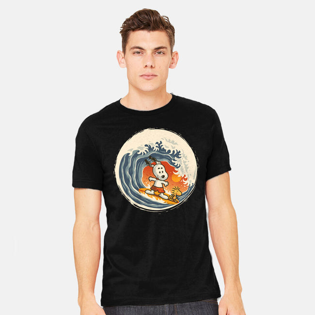 Surfing Beagle-Mens-Heavyweight-Tee-erion_designs