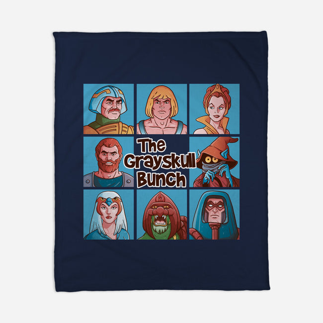 The Grayskull Bunch-None-Fleece-Blanket-Skullpy