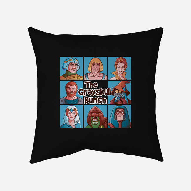 The Grayskull Bunch-None-Removable Cover-Throw Pillow-Skullpy