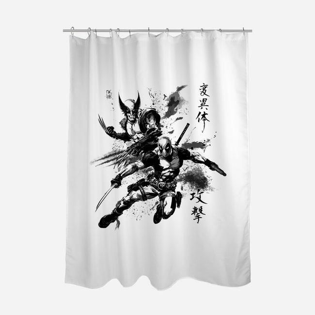 Mutants In Action-None-Polyester-Shower Curtain-ddjvigo