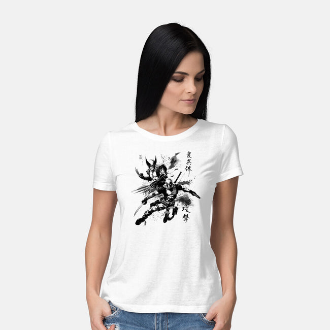 Mutants In Action-Womens-Basic-Tee-ddjvigo