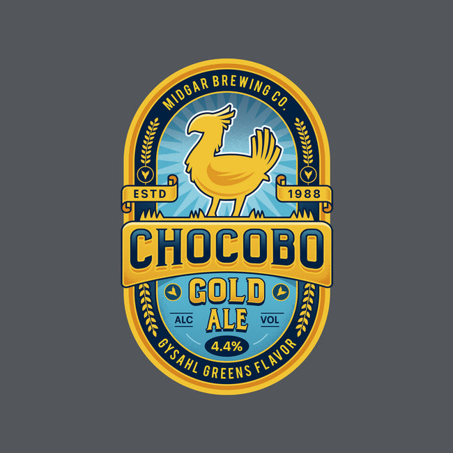 Chocobo Gold Beer Emblem-None-Removable Cover w Insert-Throw Pillow-LAGELANTEE