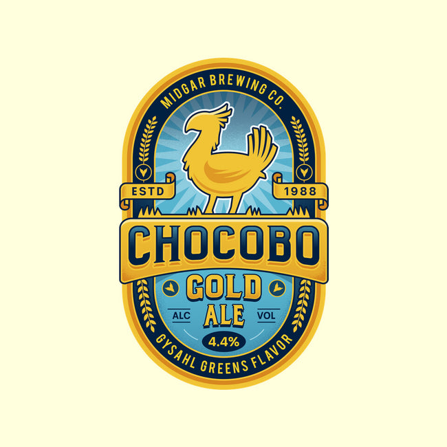 Chocobo Gold Beer Emblem-None-Stretched-Canvas-LAGELANTEE