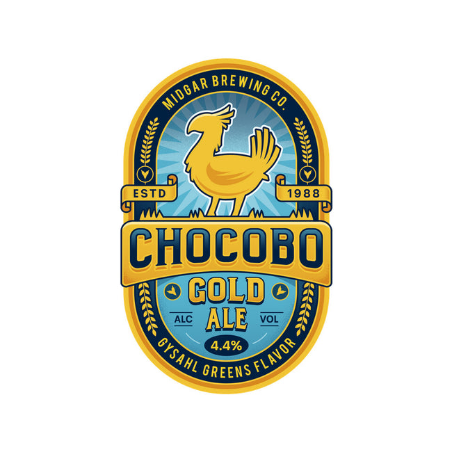 Chocobo Gold Beer Emblem-Unisex-Baseball-Tee-LAGELANTEE