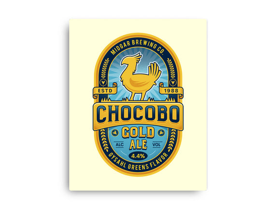 Chocobo Gold Beer Emblem