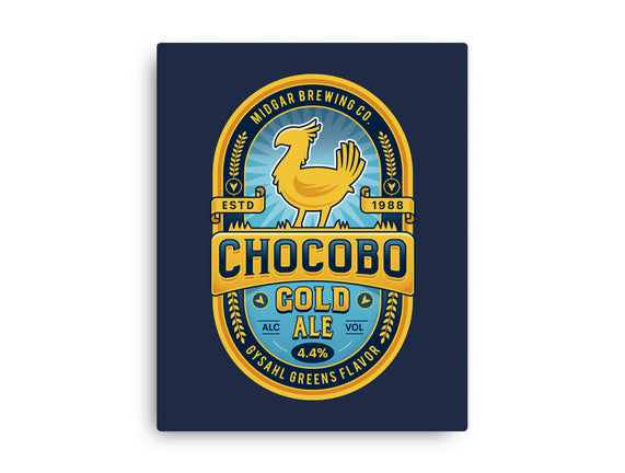 Chocobo Gold Beer Emblem