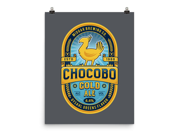 Chocobo Gold Beer Emblem