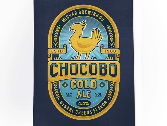 Chocobo Gold Beer Emblem