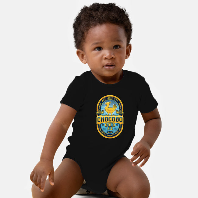 Chocobo Gold Beer Emblem-Baby-Basic-Onesie-LAGELANTEE