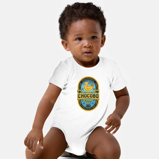 Chocobo Gold Beer Emblem-Baby-Basic-Onesie-LAGELANTEE