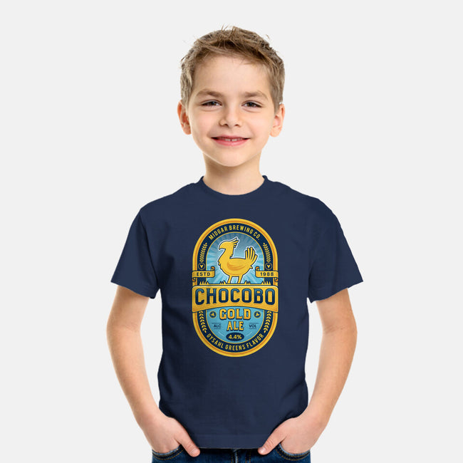 Chocobo Gold Beer Emblem-Youth-Basic-Tee-LAGELANTEE