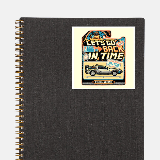 Time Machine Vehicle-None-Glossy-Sticker-glitchygorilla