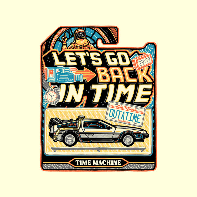 Time Machine Vehicle-None-Removable Cover w Insert-Throw Pillow-glitchygorilla