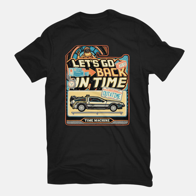 Time Machine Vehicle-Mens-Heavyweight-Tee-glitchygorilla