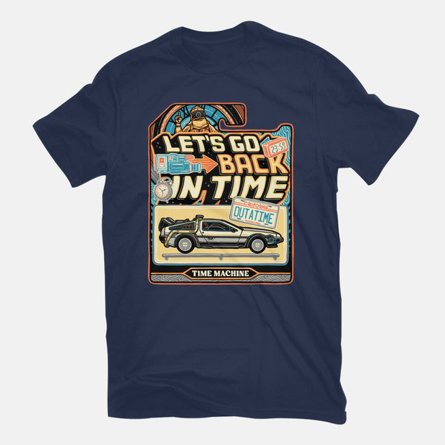 Time Machine Vehicle-Mens-Heavyweight-Tee-glitchygorilla